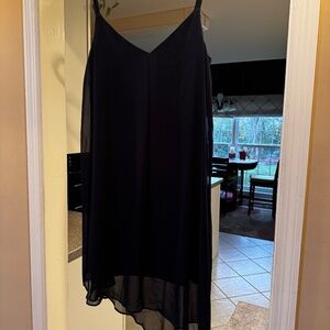 White House Black Market Navy Blue Dress Size 14